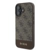 Guess GUHCP16SG4GLBR iPhone 16 6.1 brązowy/brown hardcase 4G Bottom Stripe
